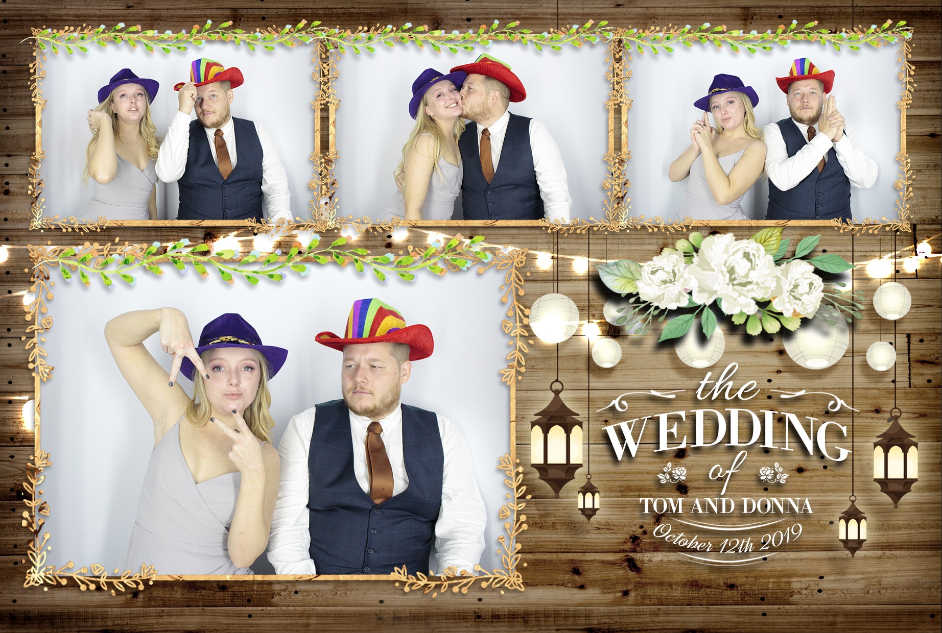 Tom & Donna's Wedding  | View more photos from the event at gallery.myphotoboothexperience.co.uk/u/MyPhotoBoothExperienceLtd/Tom-Donnas-Wedding